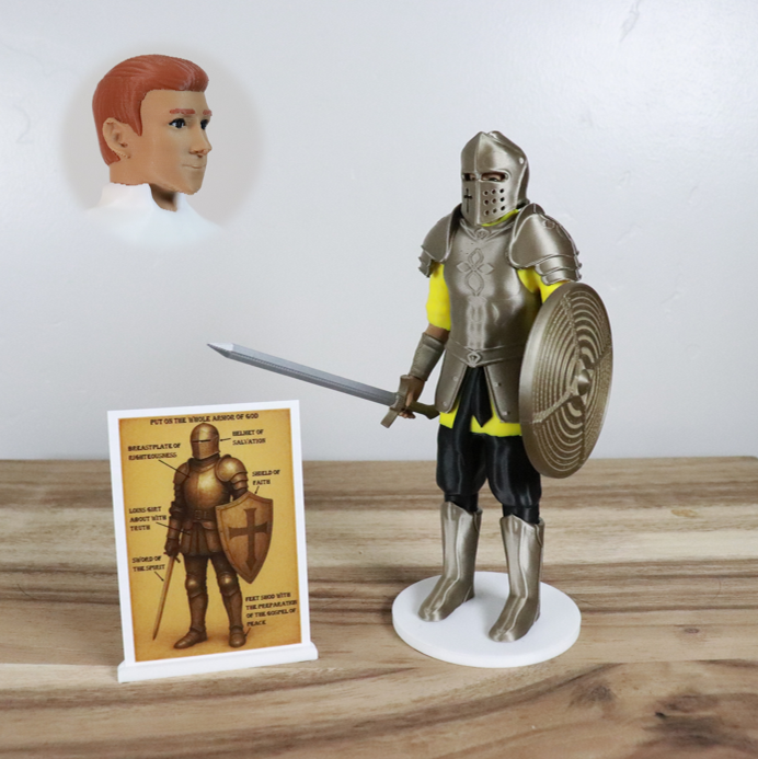 Armor of God Warrior - MAN (Yellow Tunic)