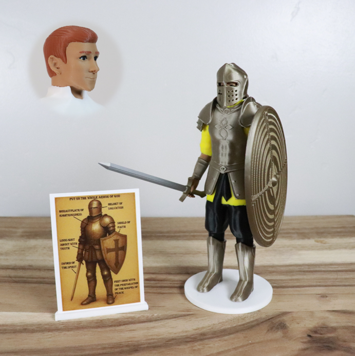 Armor of God Warrior - MAN (Yellow Tunic)