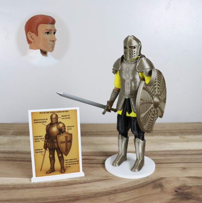 Armor of God Warrior - MAN (Yellow Tunic)