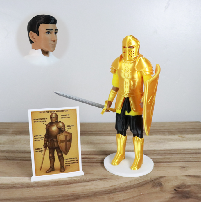 Armor of God Warrior - MAN (Yellow Tunic)