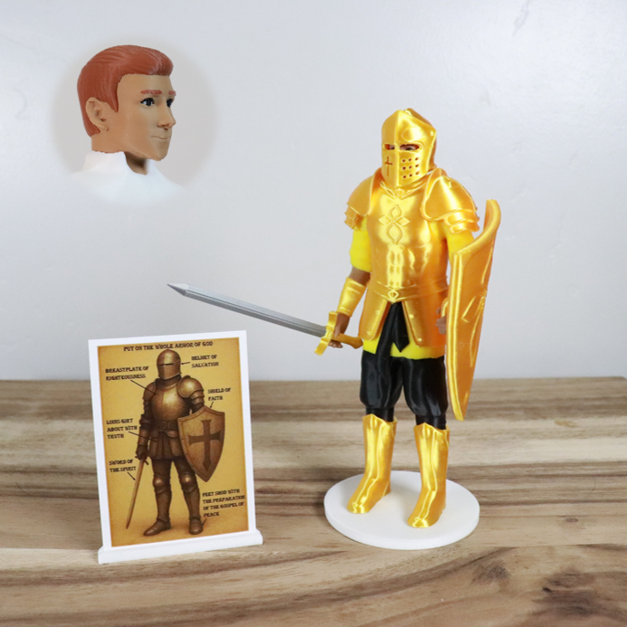 Armor of God Warrior - MAN (Yellow Tunic)