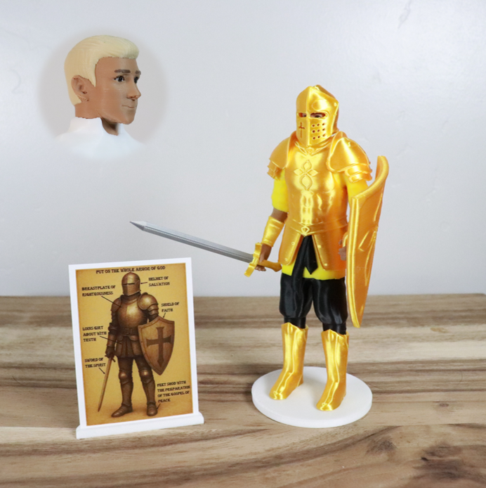 Armor of God Warrior - MAN (Yellow Tunic)