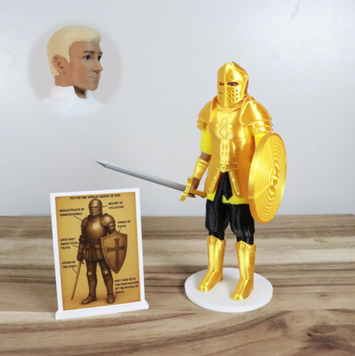 Armor of God Warrior - MAN (Yellow Tunic)