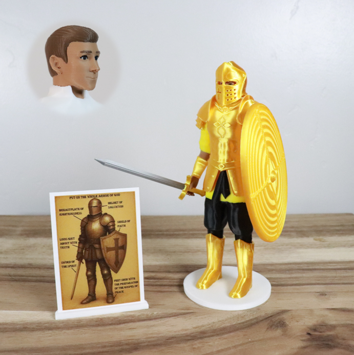 Armor of God Warrior - MAN (Yellow Tunic)