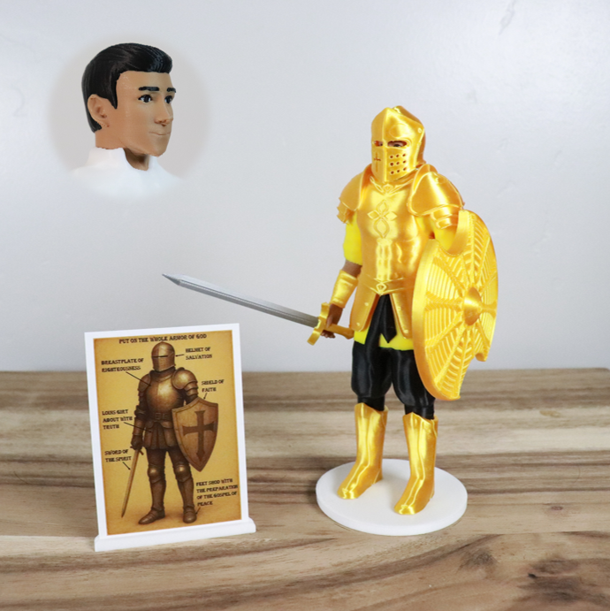 Armor of God Warrior - MAN (Yellow Tunic)