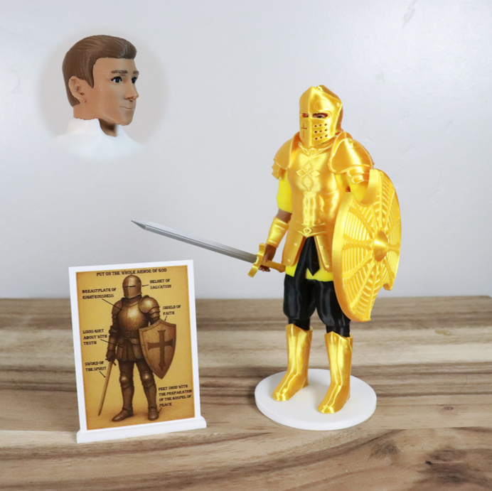 Armor of God Warrior - MAN (Yellow Tunic)
