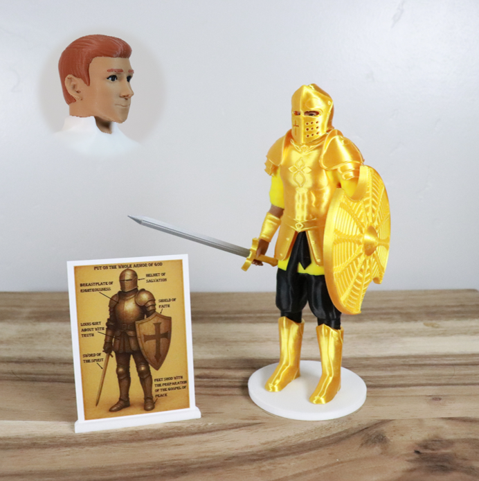 Armor of God Warrior - MAN (Yellow Tunic)