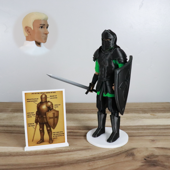 Armor of God Warrior - MAN (Green Tunic)