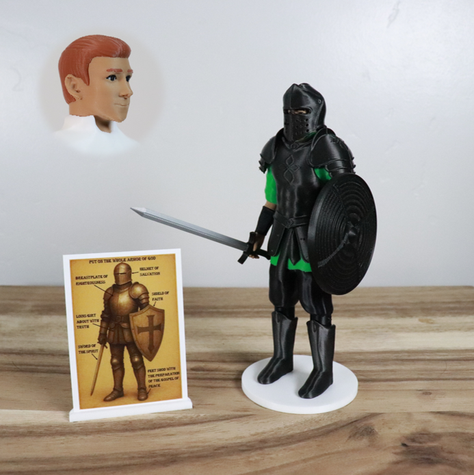 Armor of God Warrior - MAN (Green Tunic)