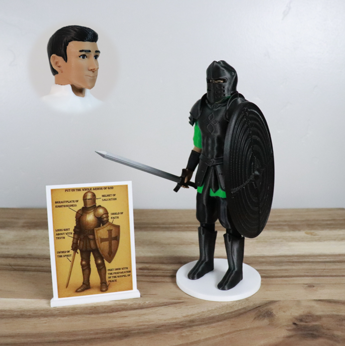 Armor of God Warrior - MAN (Green Tunic)