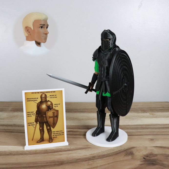 Armor of God Warrior - MAN (Green Tunic)