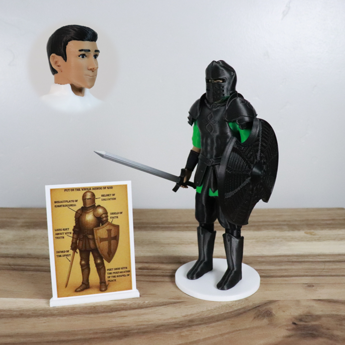 Armor of God Warrior - MAN (Green Tunic)