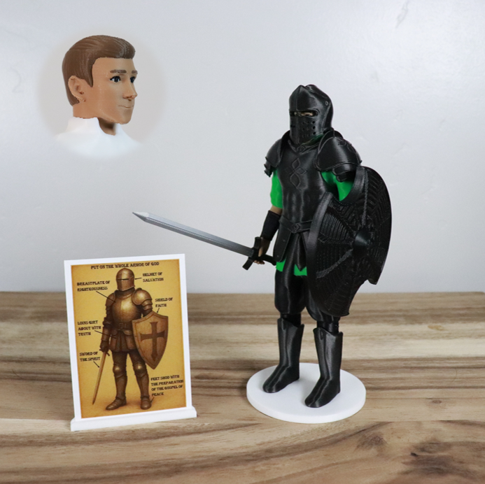 Armor of God Warrior - MAN (Green Tunic)