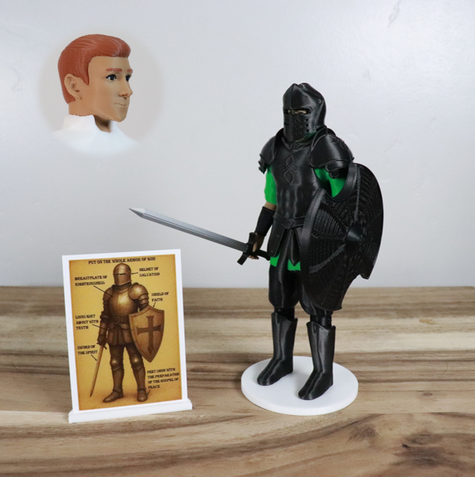 Armor of God Warrior - MAN (Green Tunic)