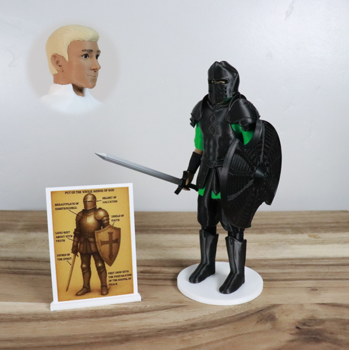 Armor of God Warrior - MAN (Green Tunic)