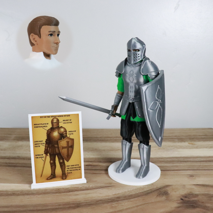 Armor of God Warrior - MAN (Green Tunic)