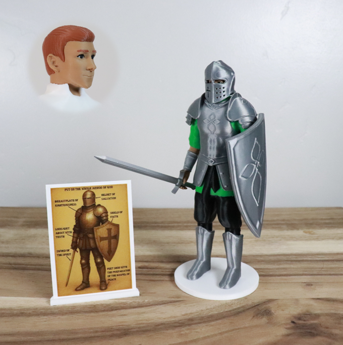 Armor of God Warrior - MAN (Green Tunic)