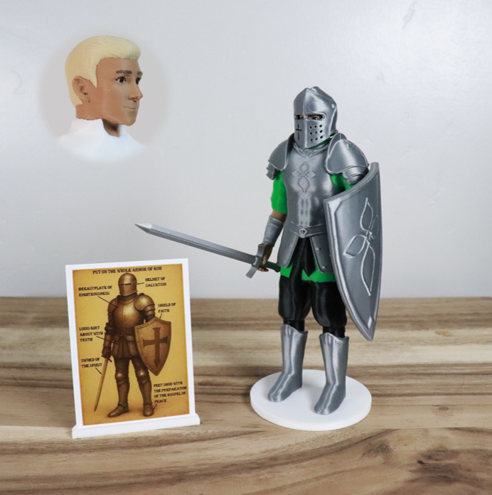 Armor of God Warrior - MAN (Green Tunic)