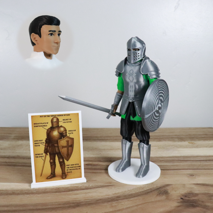 Armor of God Warrior - MAN (Green Tunic)