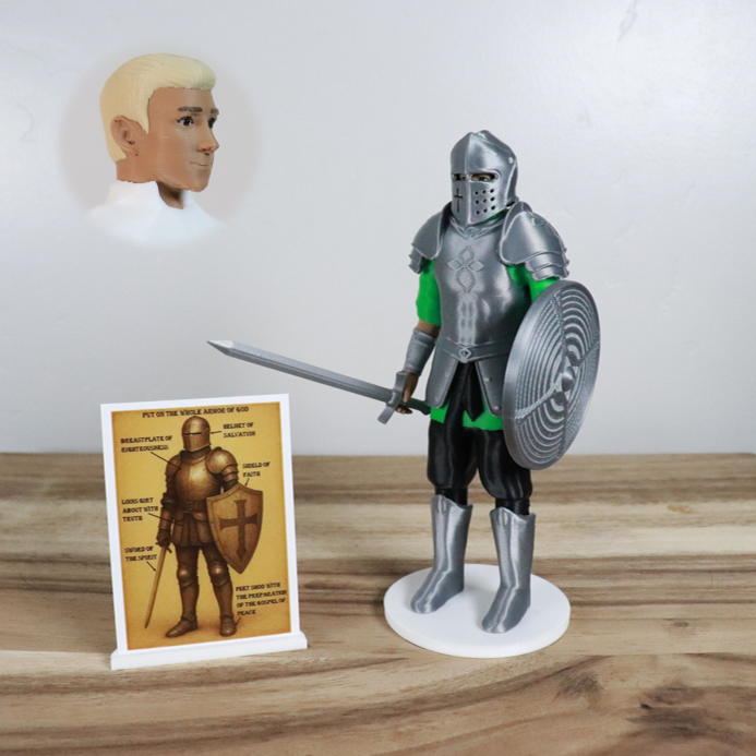 Armor of God Warrior - MAN (Green Tunic)