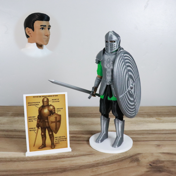 Armor of God Warrior - MAN (Green Tunic)