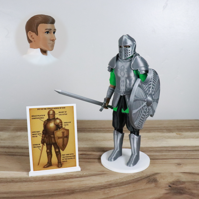 Armor of God Warrior - MAN (Green Tunic)