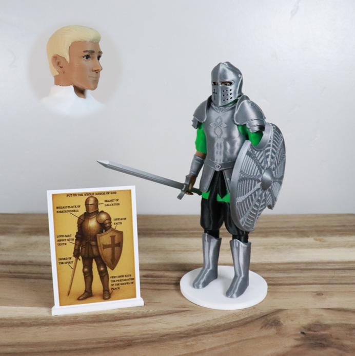 Armor of God Warrior - MAN (Green Tunic)