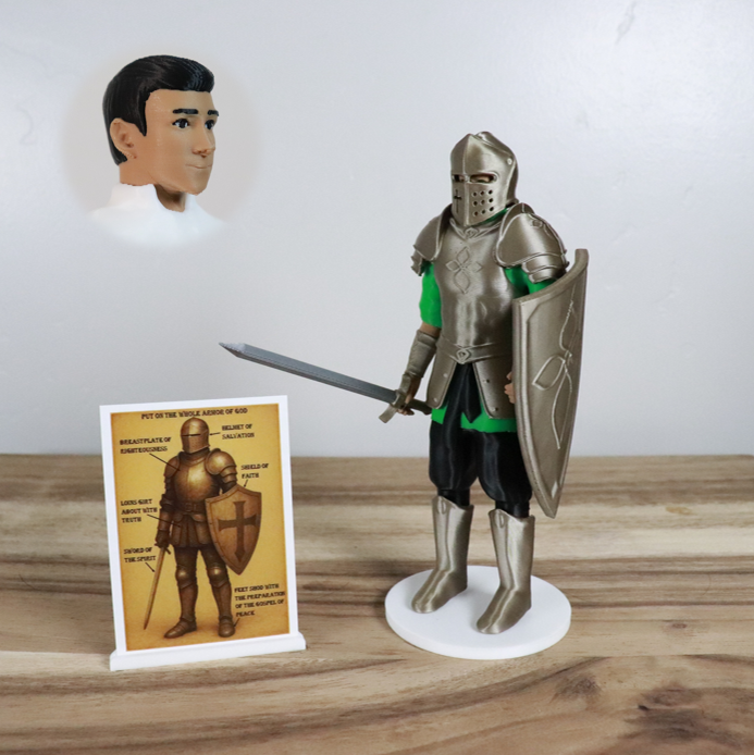 Armor of God Warrior - MAN (Green Tunic)