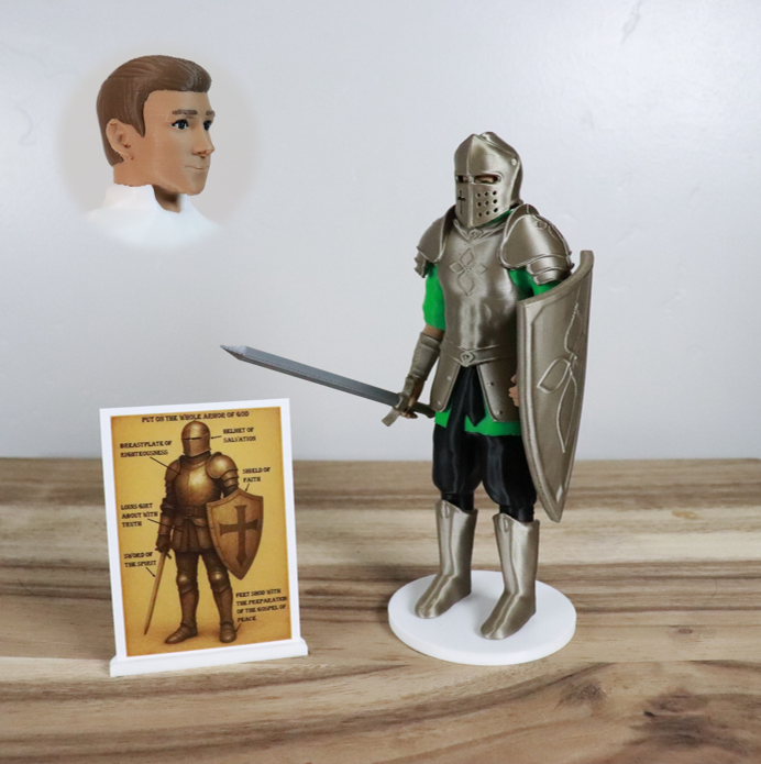Armor of God Warrior - MAN (Green Tunic)
