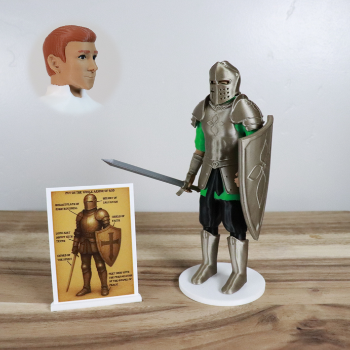 Armor of God Warrior - MAN (Green Tunic)