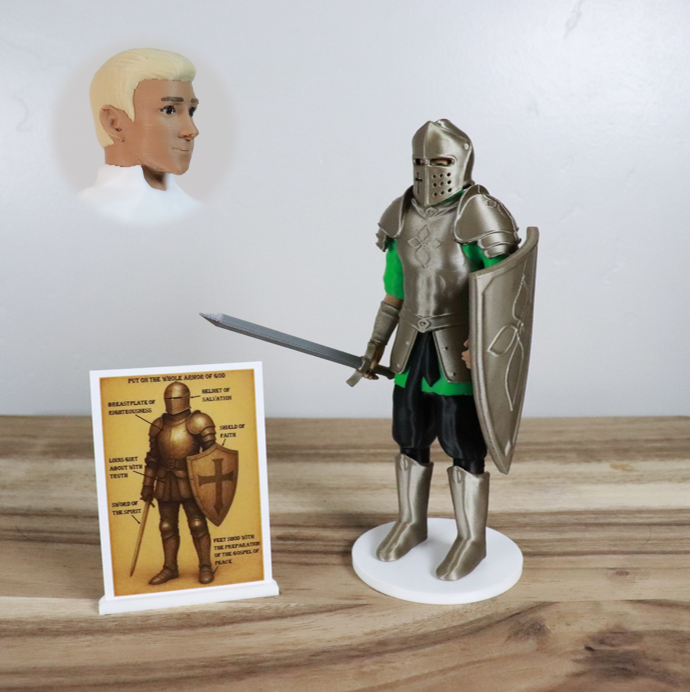 Armor of God Warrior - MAN (Green Tunic)