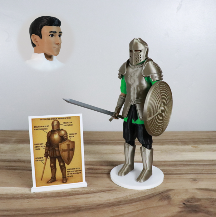 Armor of God Warrior - MAN (Green Tunic)