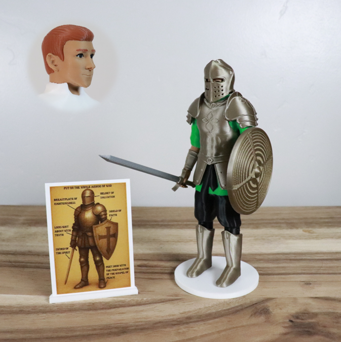 Armor of God Warrior - MAN (Green Tunic)