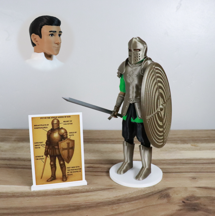 Armor of God Warrior - MAN (Green Tunic)