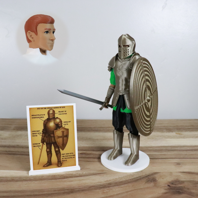 Armor of God Warrior - MAN (Green Tunic)