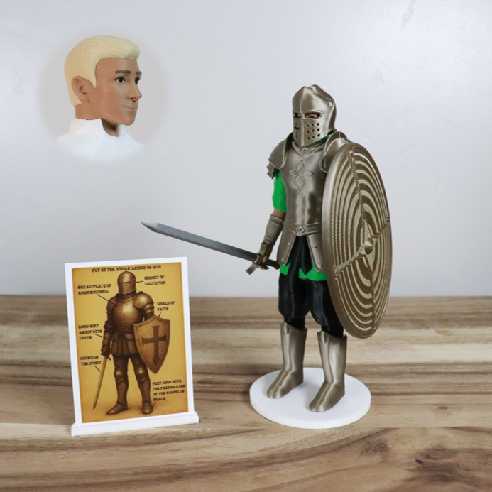 Armor of God Warrior - MAN (Green Tunic)