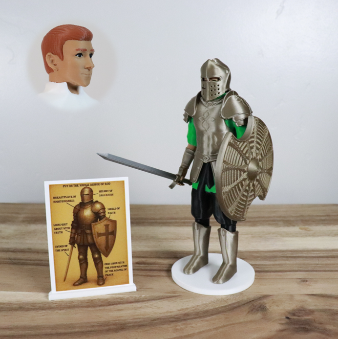 Armor of God Warrior - MAN (Green Tunic)
