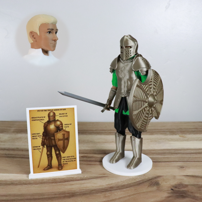 Armor of God Warrior - MAN (Green Tunic)