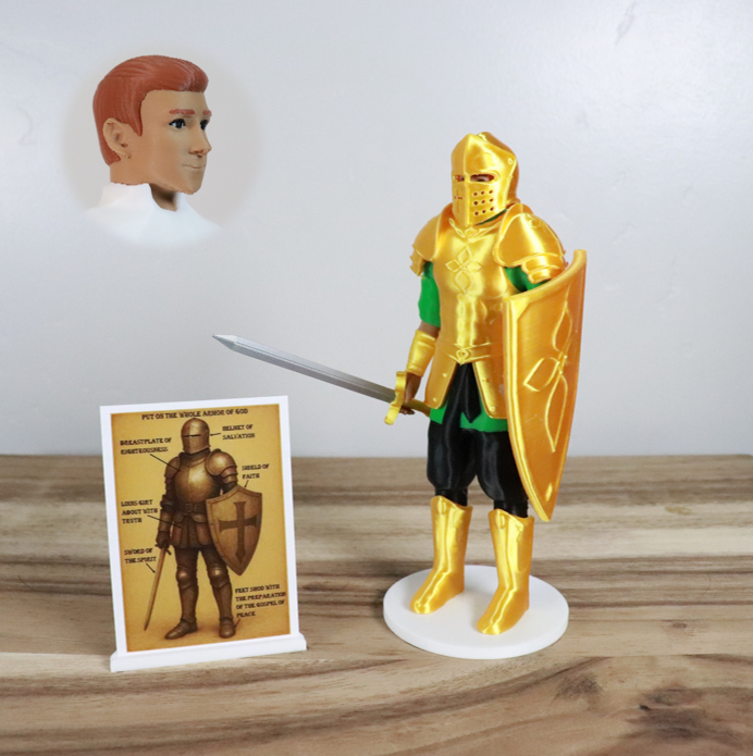 Armor of God Warrior - MAN (Green Tunic)