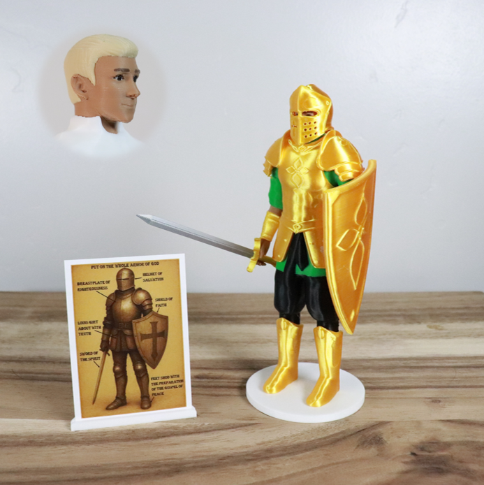 Armor of God Warrior - MAN (Green Tunic)