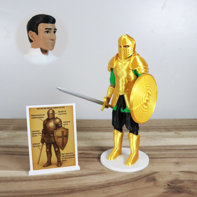 Armor of God Warrior - MAN (Green Tunic)