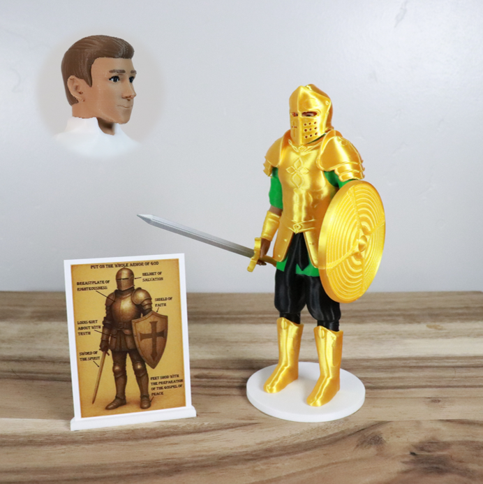 Armor of God Warrior - MAN (Green Tunic)