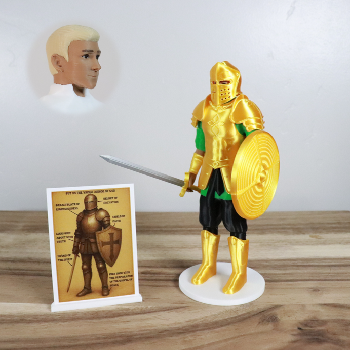 Armor of God Warrior - MAN (Green Tunic)