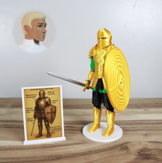 Armor of God Warrior - MAN (Green Tunic)