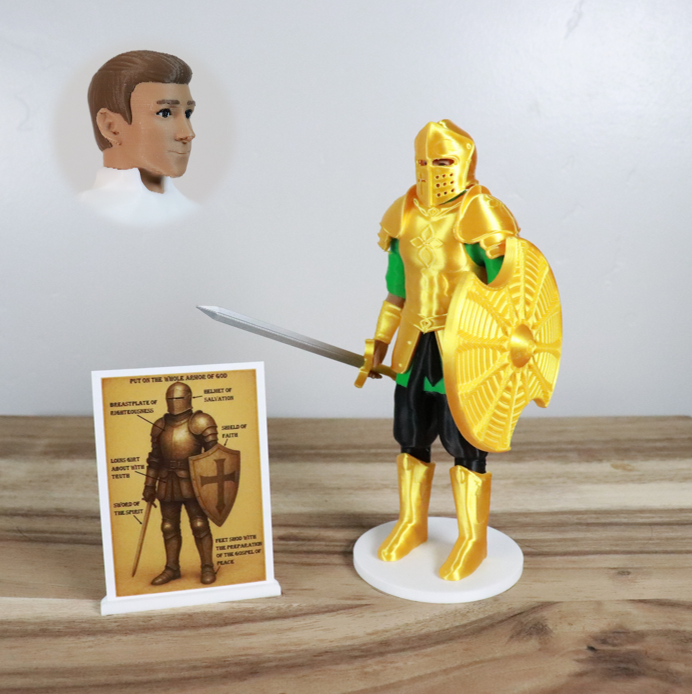 Armor of God Warrior - MAN (Green Tunic)