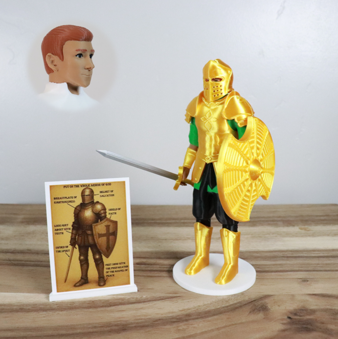 Armor of God Warrior - MAN (Green Tunic)