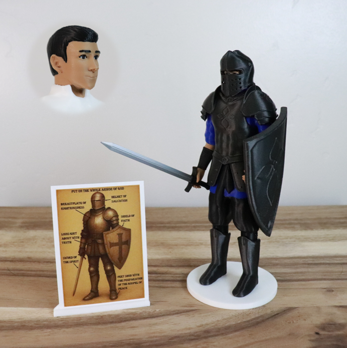 Armor of God Warrior - MAN (Blue Tunic)