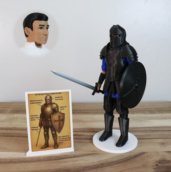 Armor of God Warrior - MAN (Blue Tunic)