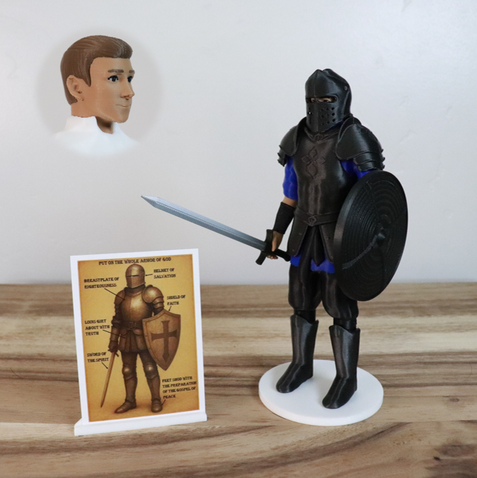 Armor of God Warrior - MAN (Blue Tunic)