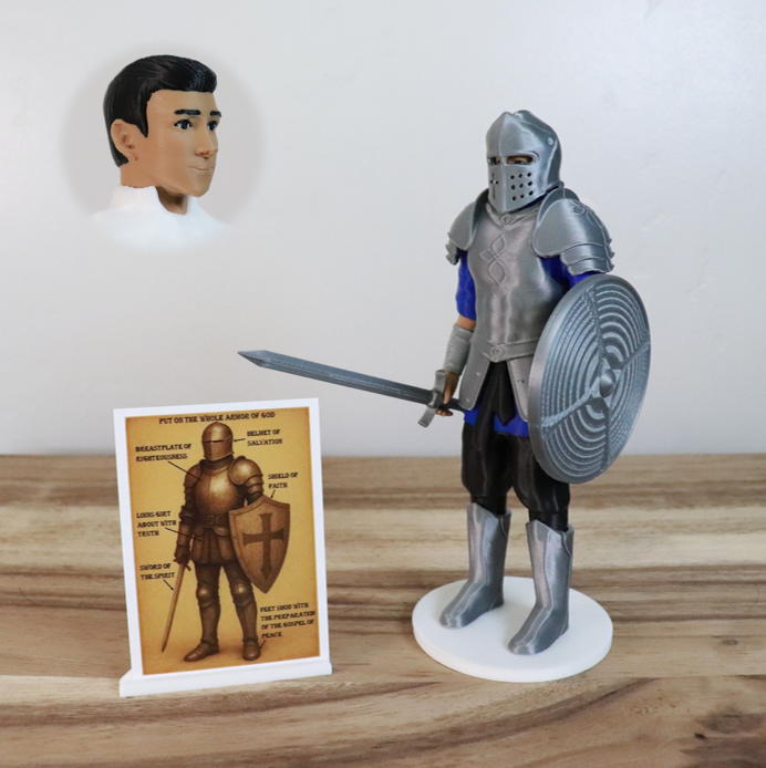 Armor of God Warrior - MAN (Blue Tunic)